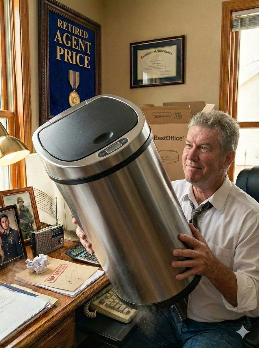 BestOffice 13 Gallon Trash Can